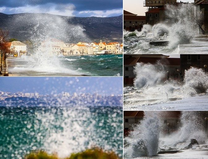 Olujno jugo uzburkalo more