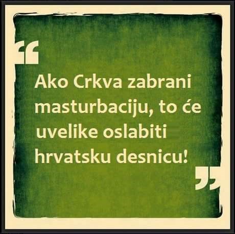 Idete li na skup protiv masturbacije?