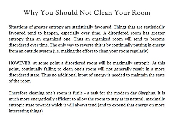 Evo zašto NE pospremati sobu (pokušaj mami prodati foru)