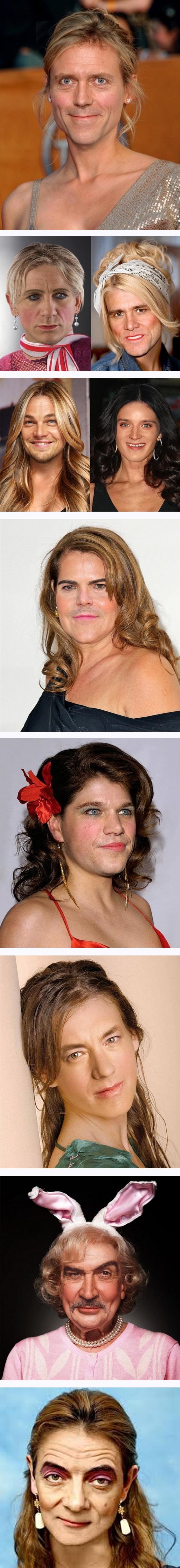 Poznati muškarci fotošopirani u dame