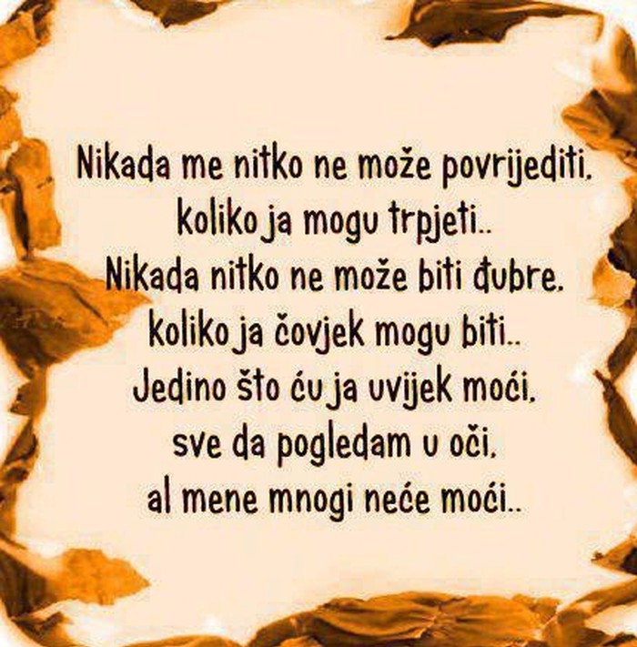 Najbitnije je biti - čovjek