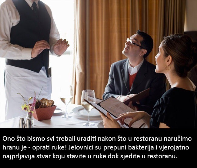 Oprez! Ovo bismo svi trebali raditi kada jedemo u restoranu!