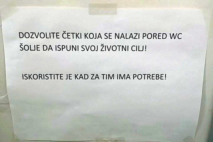 Kad seljačinu moraš učiti kako ići na WC