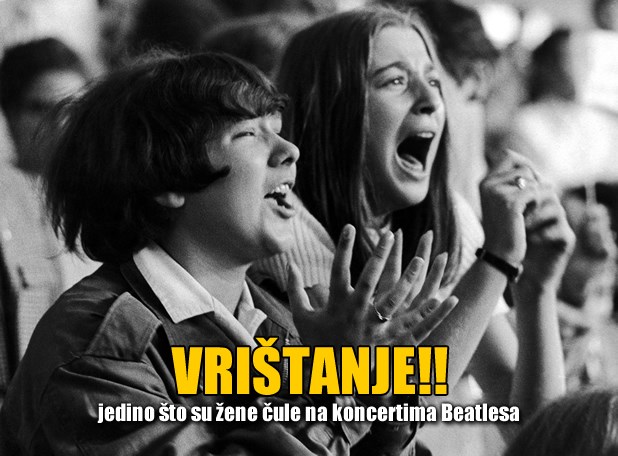 Što se najčešće moglo čuti na koncertima Beatlesa?