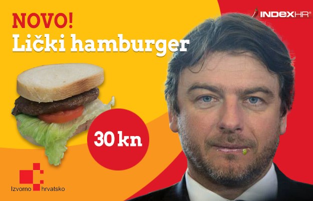 Chef Lorencin preporuča hrvatski specijalitet "Lički hamburger"