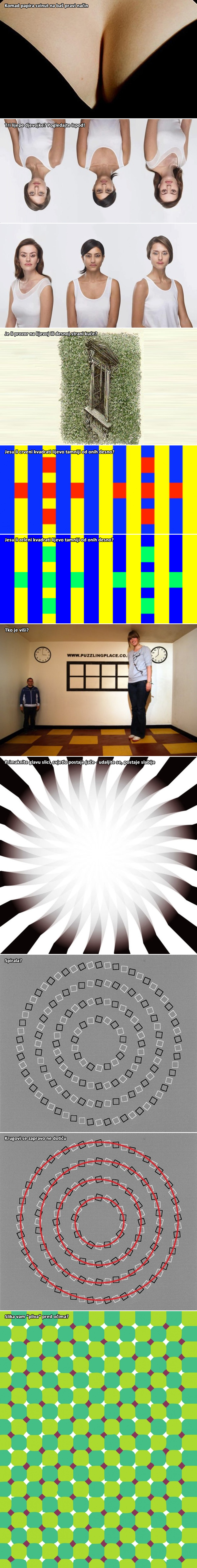 Optičke iluzije koje će vam zbrčkati mozak