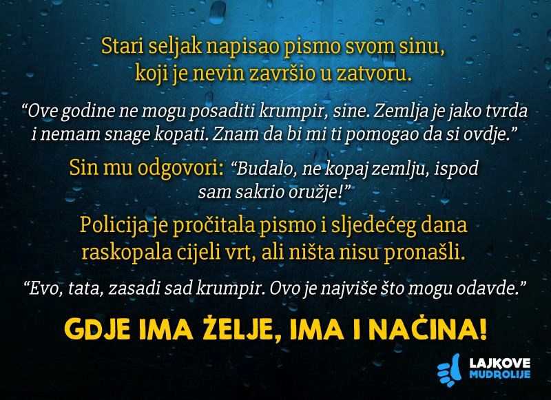 Gdje ima želje, ima i načina!