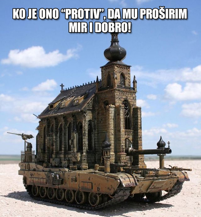 Oklopno vozilo "Slobodna volja" čuva glasačka mjesta
