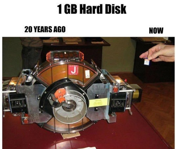 Kukaš o memoriji mobitela? Pogledaj 1GB prije 20 godina!