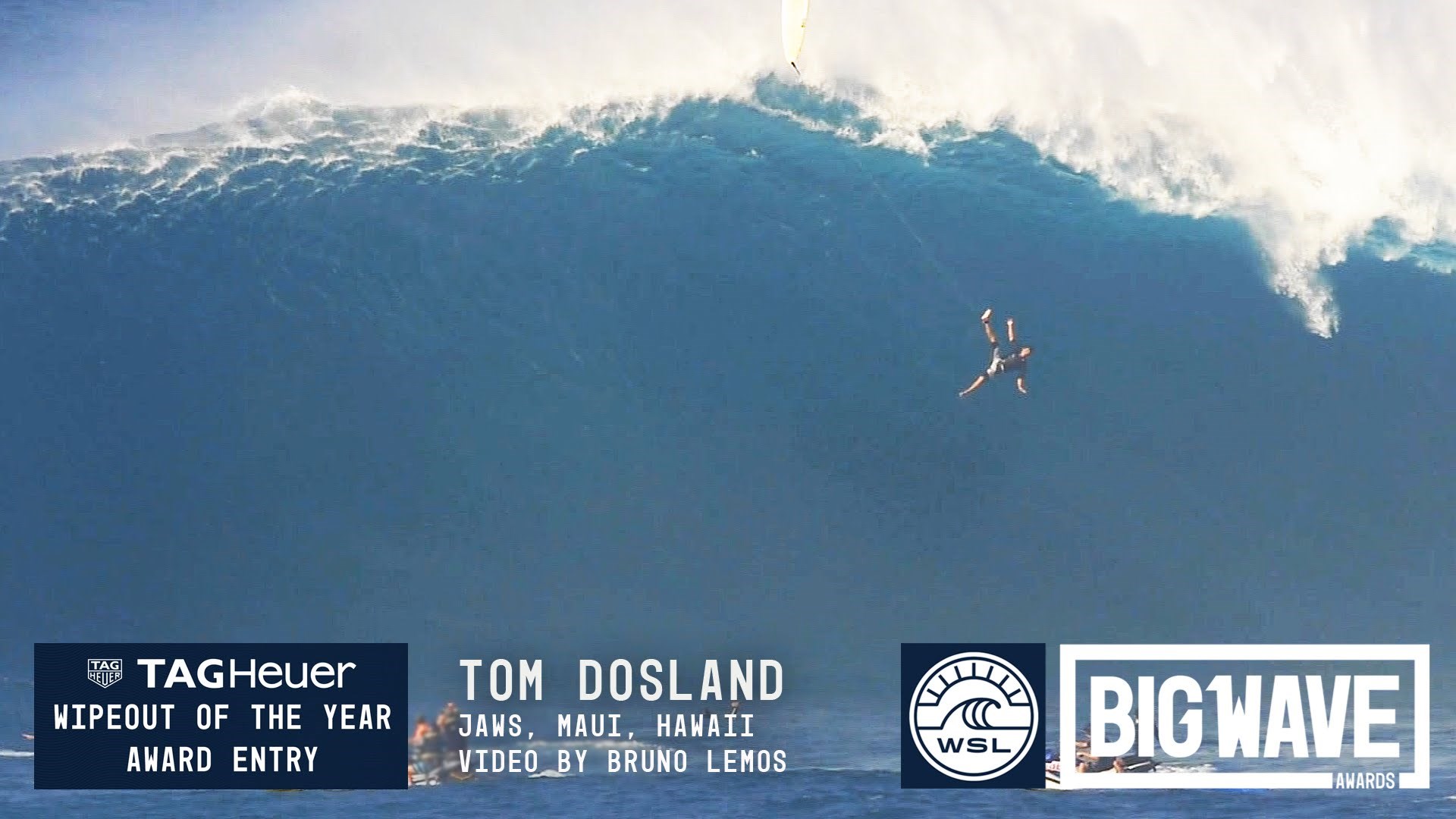 UHVAĆENO KAMEROM: Surfer pao s vrha gigantskog vala!