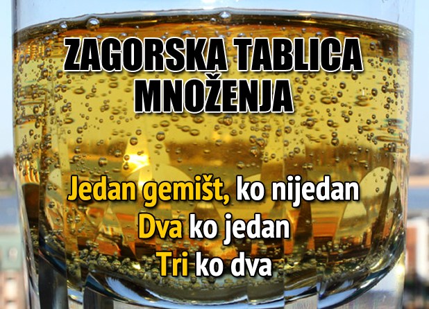 Zagorska tablica množenja