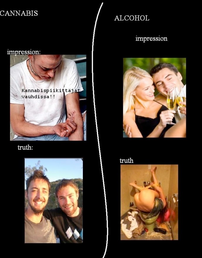 Kako izgledaš nakon jointa, a kako kad se napiješ ko majka