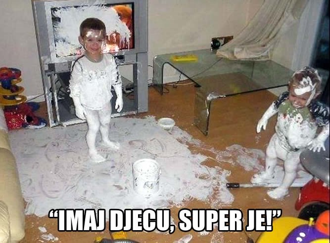 Kaos nakon što klince ostaviš same na 10 minuta