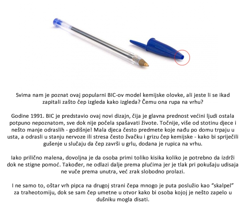 Znate li čemu služi rupica na čepu ove kemijske?