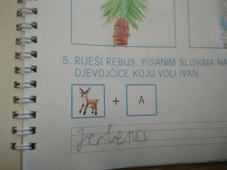 Dijete je vježbalo pisana slova, pa napisalo nešto što je nasmijalo učiteljicu!