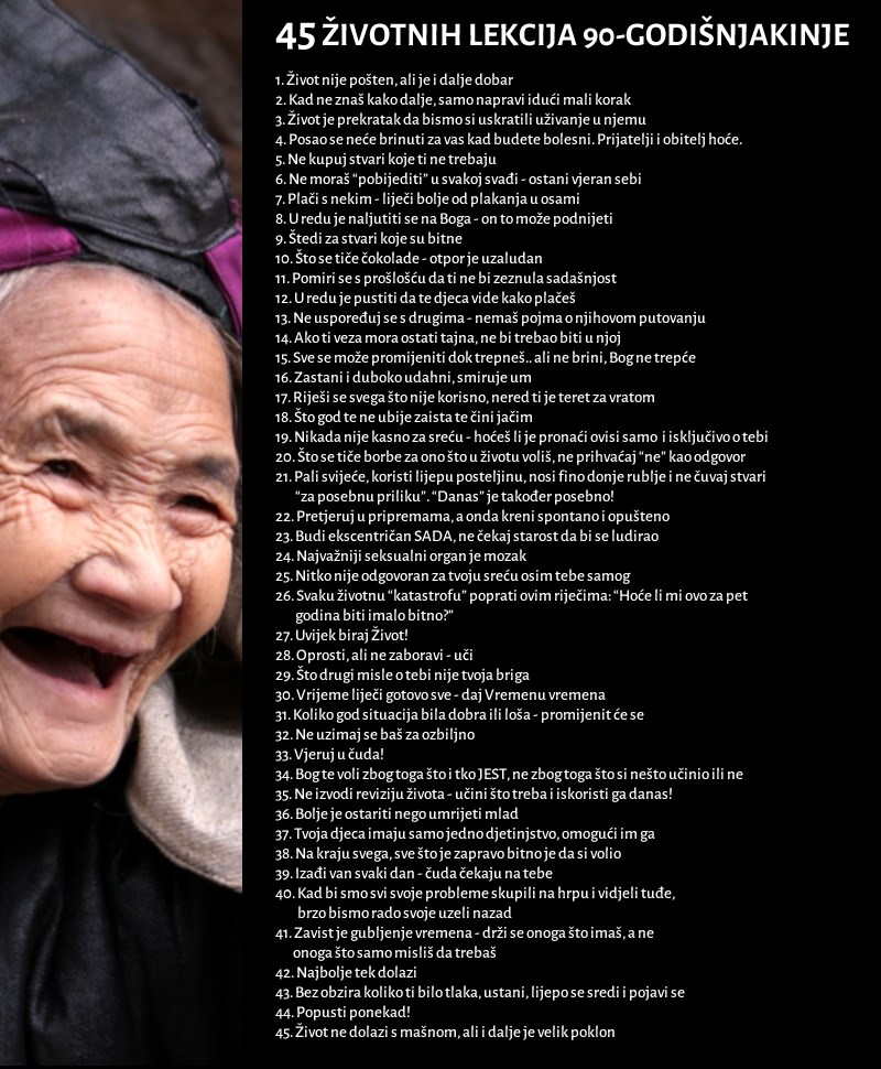 Genijalnih 45 životnih lekcija od jedne 90-godišnjakinje!