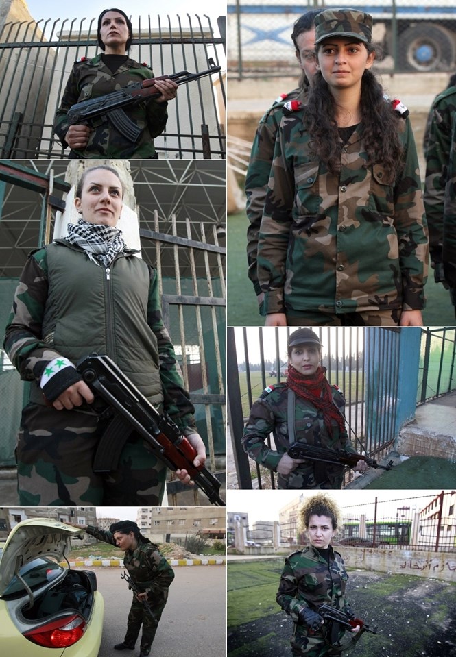 Sirijske vojnikinje - opasne naoružane cure misle ozbiljno!