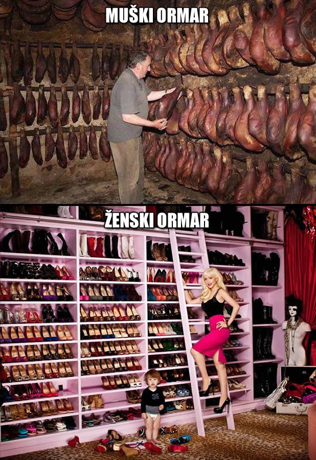 Ovo je PRAVA razlika između muškog i ženskog ormara