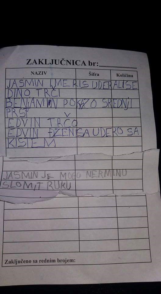 Čudne, ali simpatične zabilješke djeteta koje uči pisati