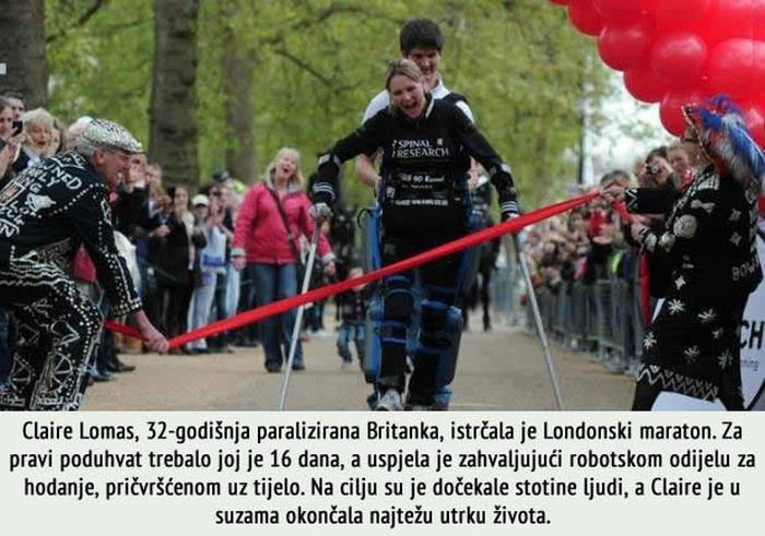 Paralizirana žena pomoću robotskog odijela istrčala maraton