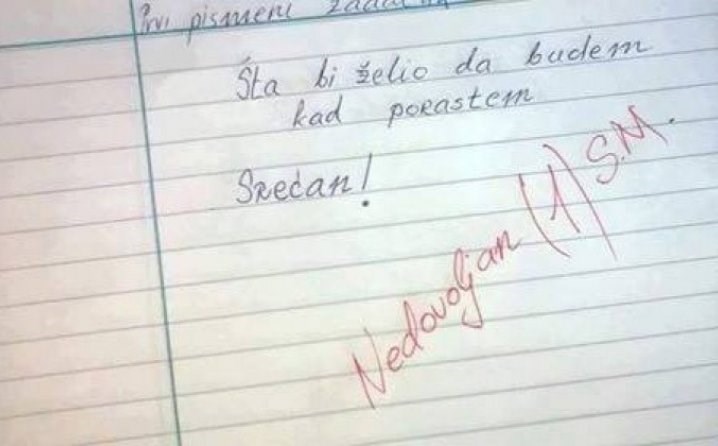 "Što bi želio da budem kad porastem"