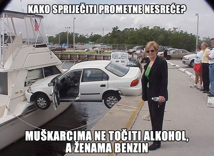 Nova prometna pravila: Dečki ne piju, žene ne tankaju