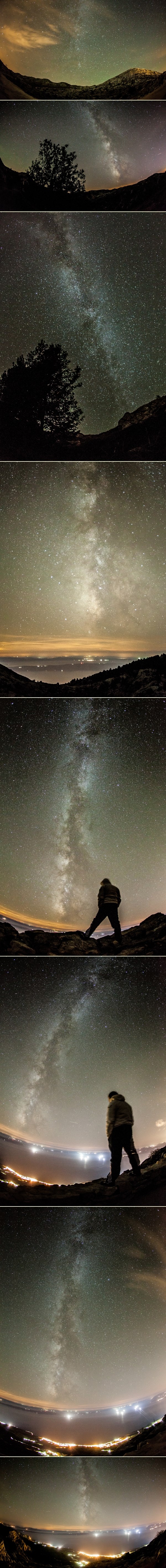 Čarobna Mliječna staza snimljena s Biokova