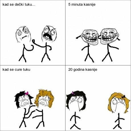 Muška prijateljstva i ženske svađe traju jednako dugo?