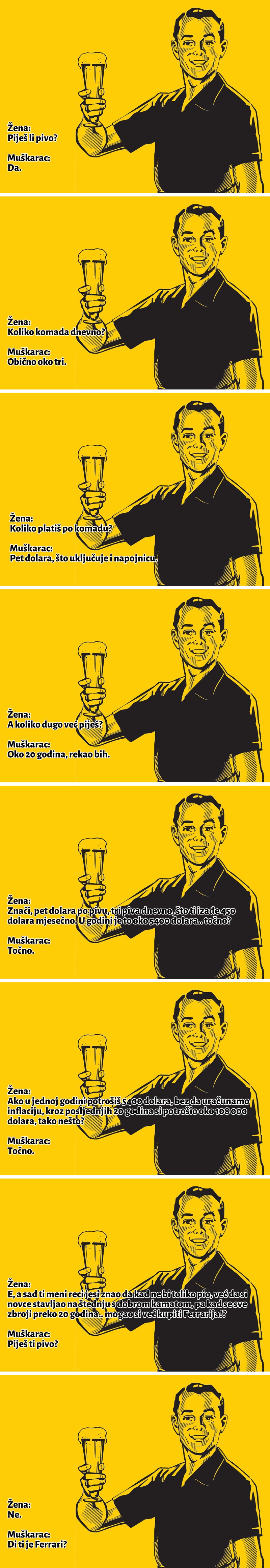 Muška vs. ženska logika oko piva