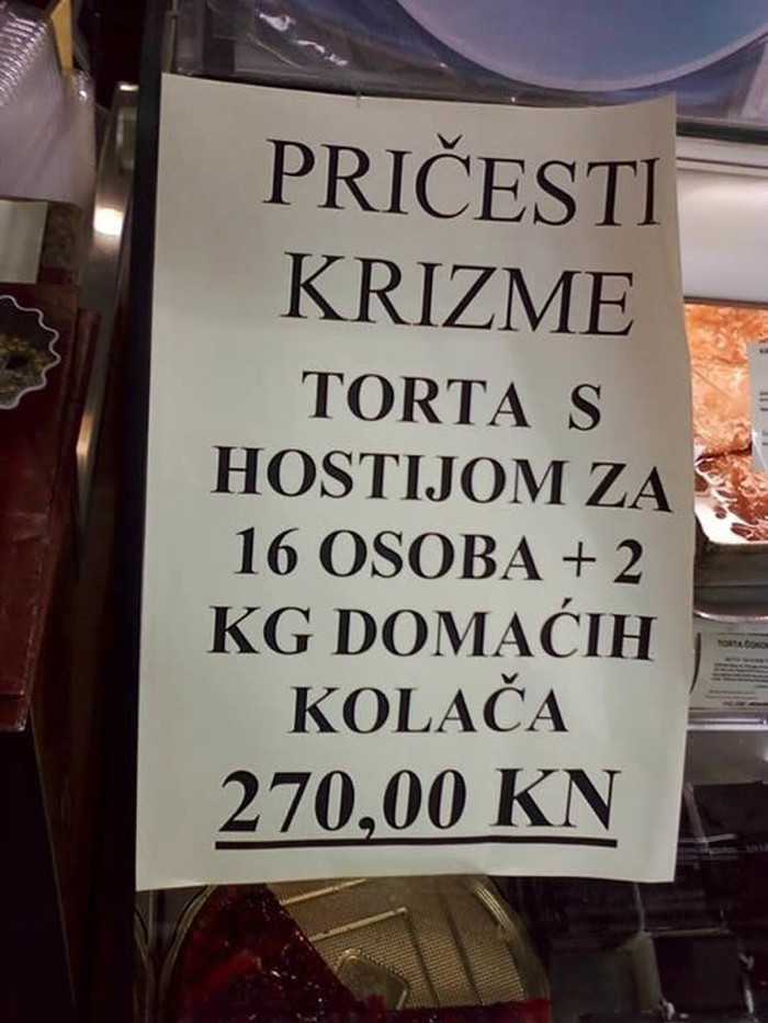 Slastičarne prolupale: Torta s hostijom?