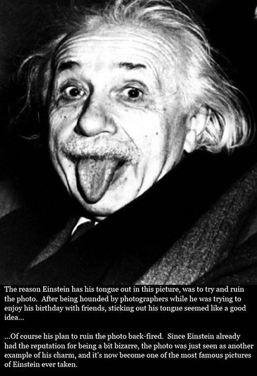 Znate zašto je Einstein isplazio jezik?