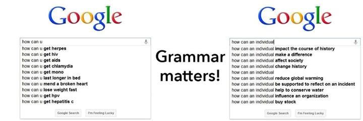 I Google zna da je znati se izražavati jako bitno