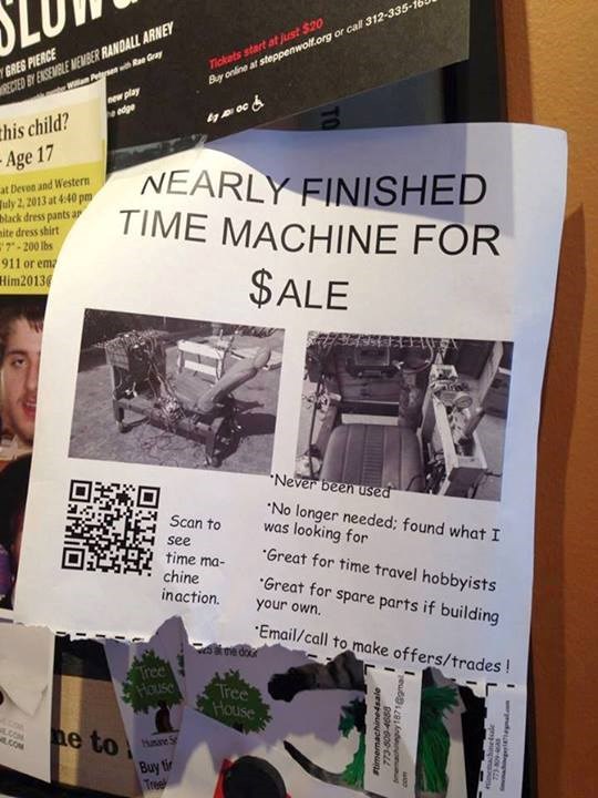 "Gotovo dovršeni" vremenski stroj je na prodaju, navali!