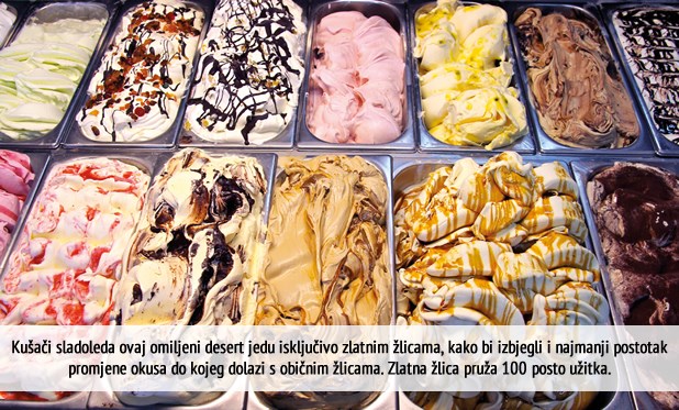 Zašto se sladoled jede zlatnom žlicom