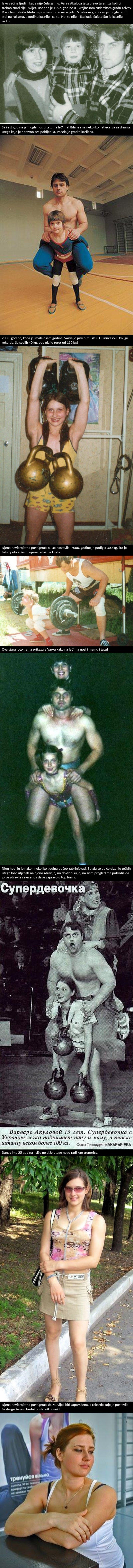 Najsnažnija žena na svijetu je sa šest godina mogla nositi tatu na leđima!