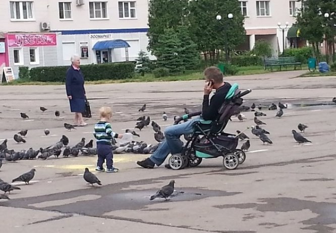 Ganjaj ptičice, sinko, tata je umoran