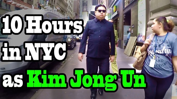Hodao je New Yorkom kao Kim Jong Un, a reakcije ljudi su presmiješne