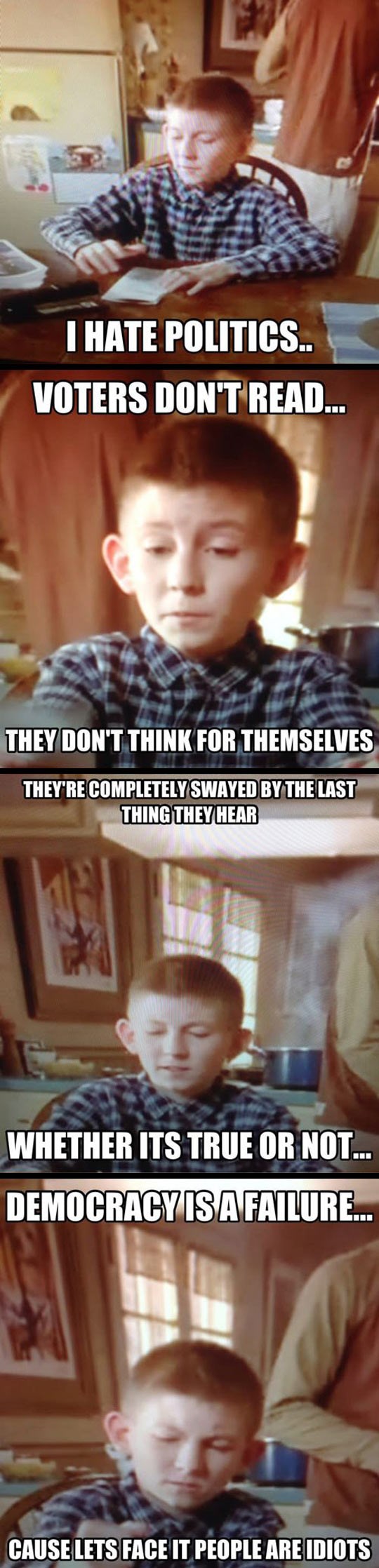 Demokracija ne pali ako su ljudi idioti