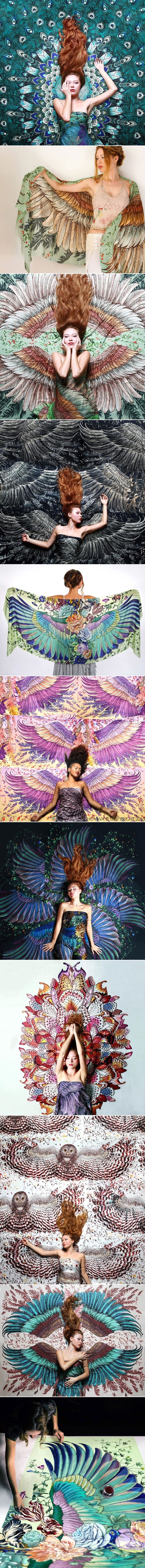 Ručno rađena remek-djela u obliku šala koji vam daje "krila"