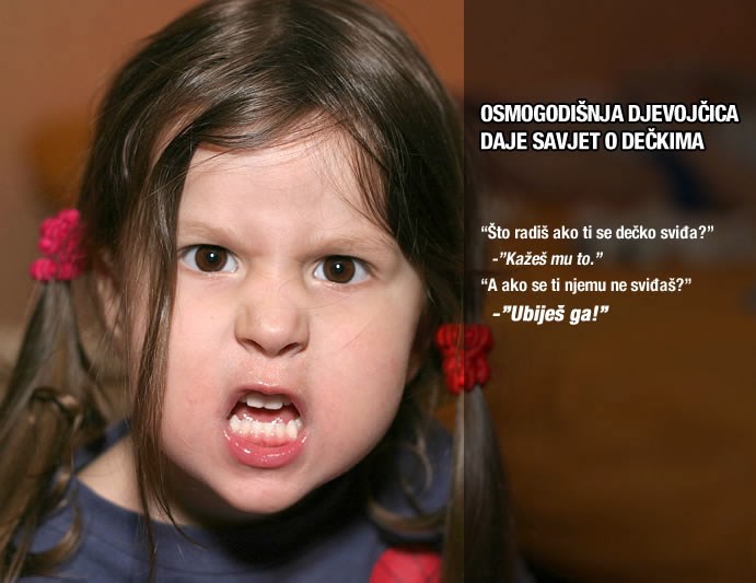 Osmogodišnjakinja dala brutalni savjet o dečkima