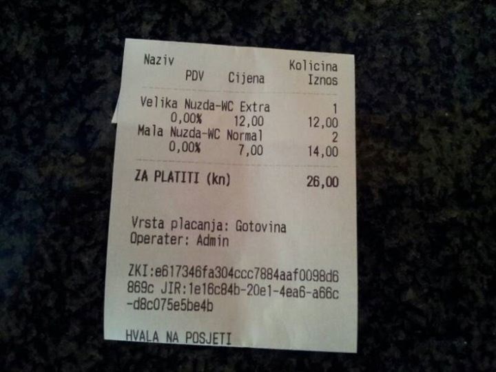 Turiste masno deremo na odlasku na WC?