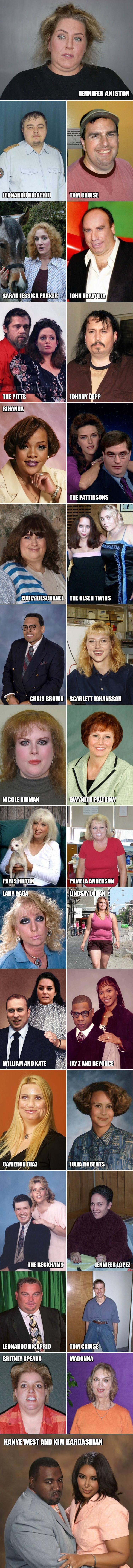 FOTO Kako bi poznati izgledali da nisu poznati?