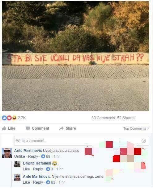 Čovjek je javno priznao što bi učinio da ga nije strah, a nije izostavio ni objašnjenje