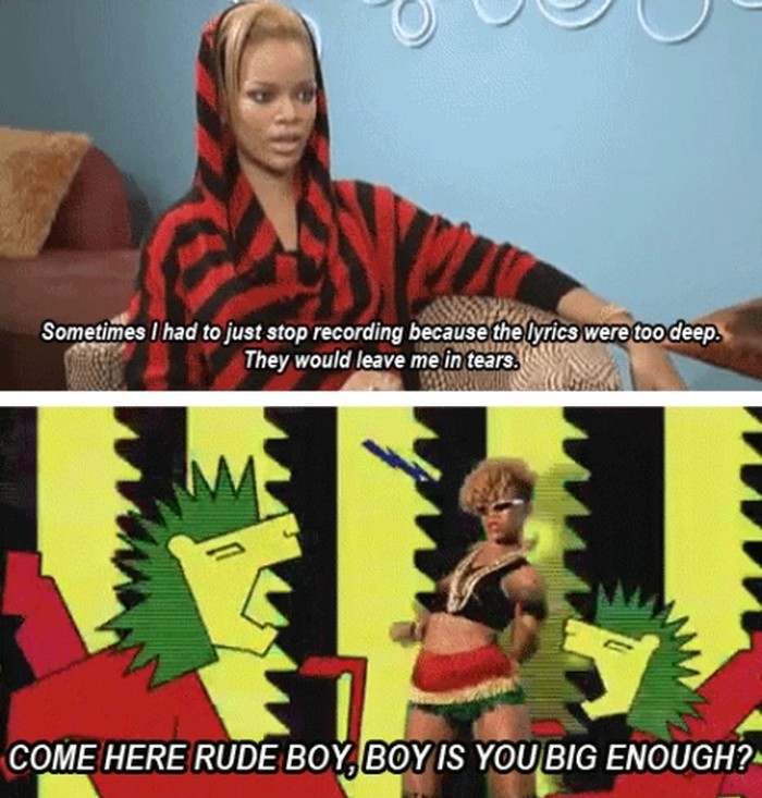 Osjećajnu Rihannu rasplaču vlastiti stihovi - o penisu