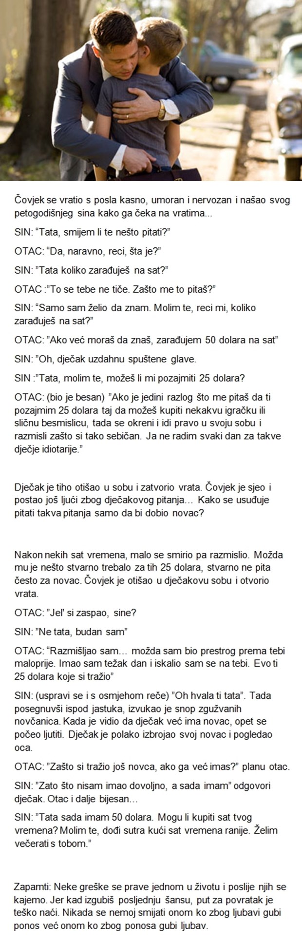 Ljubav i obitelj ne možeš kupiti novcem