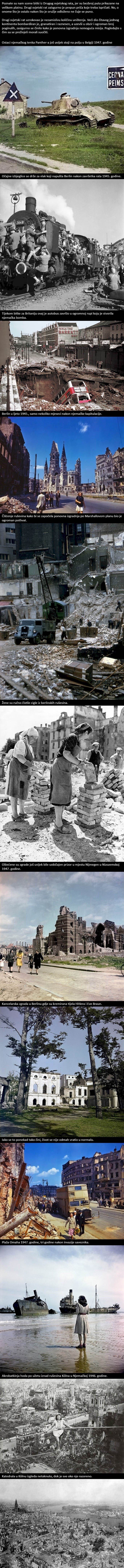 Rijetko viđene fotografije koje pokazuju kako je Europa izgledala nakon Drugog svjetskog rata