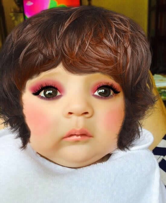 Kad si fotku bebe pustiš kroz aplikaciju za makeover