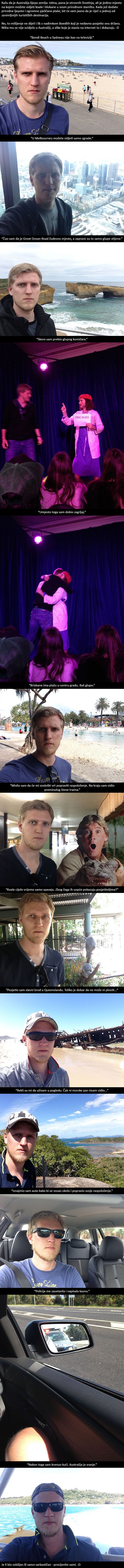 Lik je posjetio Australiju, pa na internetu popljuvao baš sve što je vidio tamo!
