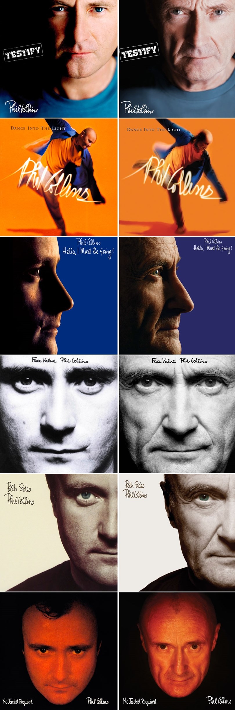 Phil Collins rekreirao sve svoje naslovnice albuma