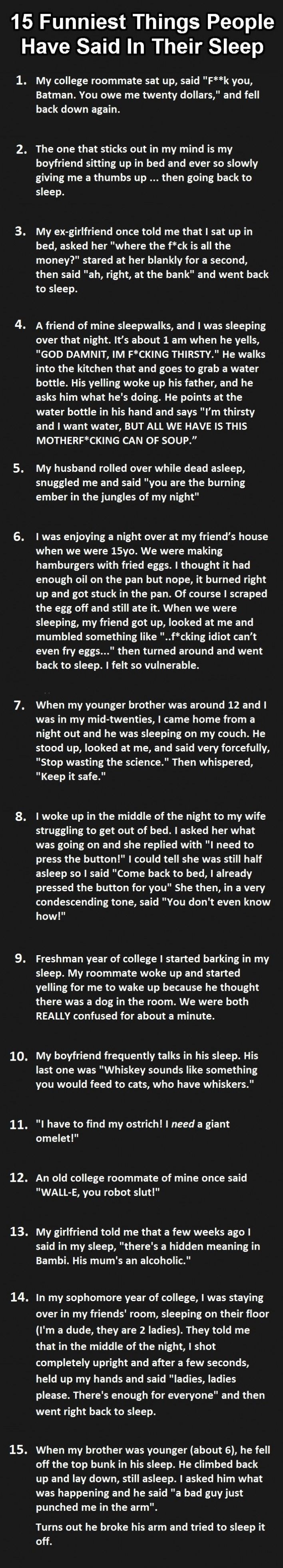 Pričaš li u snu? :)